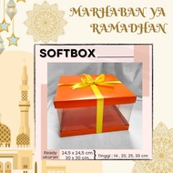 Softbox Cake Box Mica Box Tart Cake Box/ Cake Box/ Transparent Cake Box/ Trendy Gift Box/