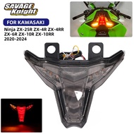2024 For Kawasaki Ninja ZX-4R ZX-6R ZX-10R ZX-25R LED Integrated Tail Brake Light Turn Signal Indica