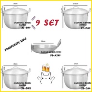 ❂ ◐ ♒ Caldero / kaldero & Kawali / Cawali pot & pan Makapal aluminum #8 Cookware set & #9 Cookware