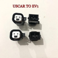 4pcs Solid type Uscar to ev1 adaptor ev1 to ev6 ev14 for bosch LS1 LS2 LS3 fuel injector connector