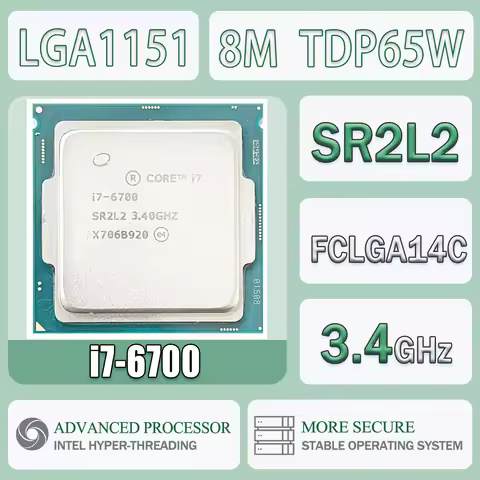 Intel Core I7-6700 3.4GHz 8M TDP65W I7 4785T Computer CPU Processor Server FC-LGA14C Package LGA1151
