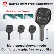 Shower Head 13CM Large Panel 3 Modes high pressure shower head rain shower head set shower head filt