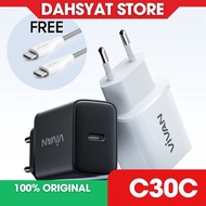 Vivan Quick Charger Power C30C 30W Type-C to Type-C Original with Warranty