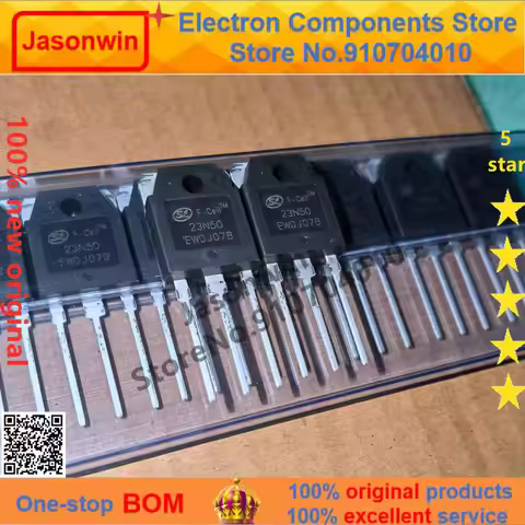 Jasonwin 100% new original 30-60 units/lot 23N50 SVF23N50PN TO-3P 23A 500V N-channel Transistor