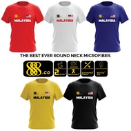 888.CO i Love Malaysia Round Neck Plain Microfiber T-Shirt Jersey T Shirt (Anti-Bacteria) Anak Malay