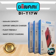 Bm105 Powerbank Diinami Y17W Real 10000Mah + Wireless Charger Power
