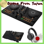 AlphaTheta DJ Controller DDJ-FLX2 + Headphones HDJ-CUE1 + Includes Dust Cover [Successor to DDJ-200]