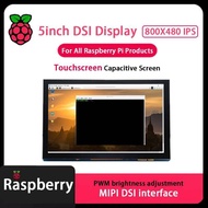 LCD IPS 5-inch DSI touchscreen,Resolution 800*480,can be used for Raspberry Pi products，computer sec