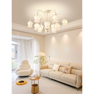 Reshi Lighting French Cream Style Living Room Chandelier 2026 New Style ins Influencer Pastoral Styl