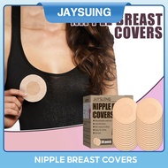 Jaysuing Disposable Invisible Chest Sticker 30Patches Disposable Nipple Patches Woman Breathable Anti-Bumps Non-woven Bra Bra-less Breast Ultra-Thin Invisible Breast Patches