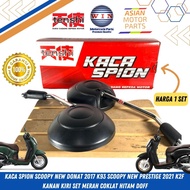 kaca spion miror scoopy new 2021 2022 2023 prestige k2f hitam doff set kanan kiri original