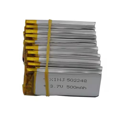 10PCS 3.7V 500mAh 1.85Wh 502248 Rechargeable Polymer Li Lithium Lipo Battery For GPS Driving Camera 