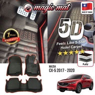 5D Carpet Kereta MAZDA CX5 CX-5 2017 - 2022 MAGIC MAT 5-Layer Premium Leather Car Carpet Car Mat Floor Mat Karpet Kereta