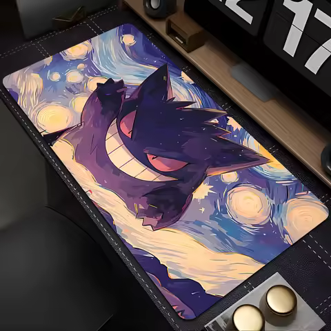 Mouse Pad Pokemon Gengar 90x40cm Gaming Large xxl Dywan Gamer Keyboard Pad Extended Desk Mat Table C
