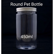 450ml PET Plastic Food Jar / Balang Plastik / Plastic Bottle/ Balang kuih/Balang raya plastik with Silver Lug Cap.