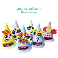 PowerPuff Girls Party Hat Power Puff Girls Birthday Hat/ PowerPuff Girls Cone Hat/ Birthday/