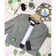 Vintage Blazer/Crop Blazer/Black blazer/Printed Blazer/Printed croptop