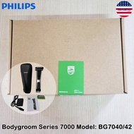 Philips® Norelco Bodygroom Series 7000 for Body Model: BG7040/42 ฟิลิปส์ เครื่องโกนขนไฟฟ้า หัวโกน 2 ด้าน สำหรับขนบนร่างกาย