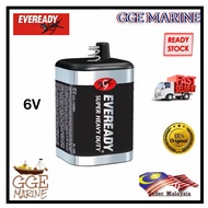 EVEREADY Super Heavy Duty 6V Carbon Zinc Battery 1PC Dry Battery 6 Volt Eveready 6V Battery Block Ba