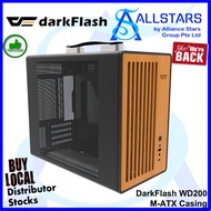DarkFlash WD200 Black Wood MATX Chassis (No fans) (Warranty 1year on switch only with Avertek)