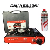 Ko-nice Portable Stove  Heavy Duty with Free 1 Ko-nice Butane Gas 250g (Red)