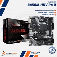 ASRock B450M HDV R4.0 AM4 AMD B450 DDR4 USB3.1 SATA3