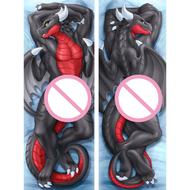 (ครัวเรือน) Dakimakura อนิเมะ Furry Orcus Duke (Bad Dragon) ปลอกหมอนพิมพ์สองด้าน DIY ฝาครอบหมอนกอดที