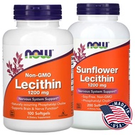 เลซิติน Now Foods Lecithin 1200 mg 100 Softgels Sunflower Lecithin ถูกสุด