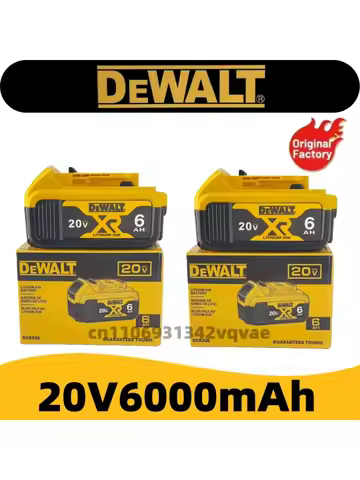 Original DeWalt 6Ah 20V battery replaceable DCD887 DCD805 DCF860 Dcd796 DCG406 DCF880 DCF512 DCD805 