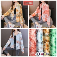 KEMEJA KATUN JC88 - Women's Shirt (DL 104cm) Tie Dye Cotton Silk - Random