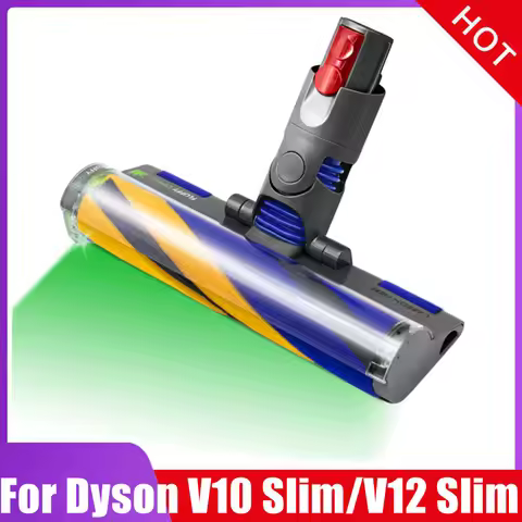 Soft Roller Brush Cleaner Brush Head for Dyson V10 Digital Slim/V12 Detect Slim Vacuum Cleaner Floor