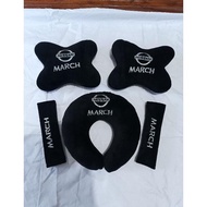 // carset bantal mobil Nissan march aksesoris interior mobil march //