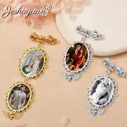 Custom Bridal Bouquet Charm Flower Bouquet Photo Charm Wedding Memorial Keepsake Memorial Picture Pi