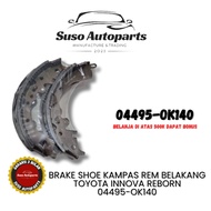 BRAKE SHOE REAR BRAKE PADS TOYOTA INNOVA REBORN 04495-OK140 04495-0K140