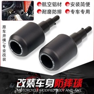 ตัวเลื่อนกรอบป้องกันล้มสำหรับรถจักรยานยนต์ยามาฮ่า MT-03 MT03 MT03การ์ดแฟริ่งกันชนปลอกปกป้องเข่า MT-0