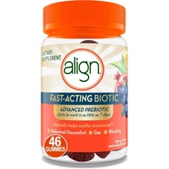 Align Advanced Prebiotic Supplement, Fast-Acting Biotic Gummies, Advanced Prebiotic for Women and Me