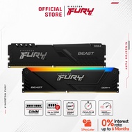 Kingston FURY Beast / FURY Beast RGB DDR4 3200Mhz /3600Mhz Desktop Gaming PC Memory RAM (8GB/16GB/32