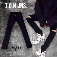 Black Stretch Skinny Jeans Lack Of Code Km051