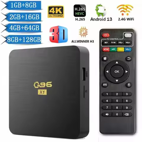 Q96 x1 tv box android 13 allwinner H3 quad core HDR10 4K set top box 8GB 128GB home theater H.265 me