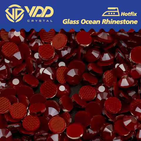 VDD 394 R.H Ruby SS6-SS30 Hot-Fix Glass Rhinestones Crystal Flatback Strass Stones For DIY Crafts Cl