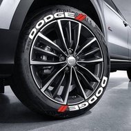 DODGE Tire Letter Sticker 3D Three-Dimensional English Letter Sticker Car Body Wheel Sticker Unique 
