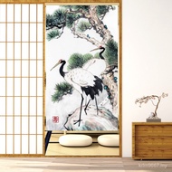 More Japanese-Style Crane Transfer Door Curtain Fabric Patterns Years Export Customer Service Hot No