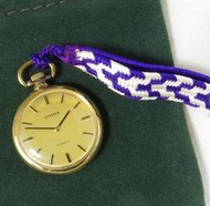 ੈ✿ 星辰 CITIZEN 金色機械懷錶 21石手上鏈 日本製 大二針 精準走時 品相新 收藏等級精品 稀有釋出值得玩賞