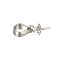 Melon Seed au750 Head Accessories Pendant Pearl Pendant Plum Buckle Empty Pearl Platinum Holder 18k 