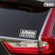 Cool Cutting Stickers with DJ Music Logo EDM Armin Van Bureen