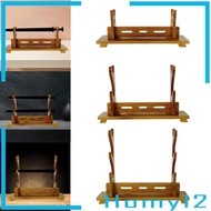 [HOMYL2] Sword Stand Wood Sword Display Stand Holder Japanese Samurai Sword Holder Bracket Rack for 