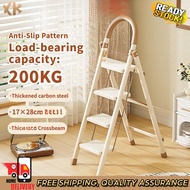 SHANJIE Foldable Ladder Step 3 4 5 6 Step Ladder 150kg Bearing Slim Ladder Small Step Ladder fgs