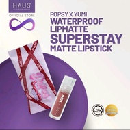 HAUS Cosmetics Waterproof Lipmatte Popsy X Yumi Superstay Matte Lipstick Makeup Lipstik