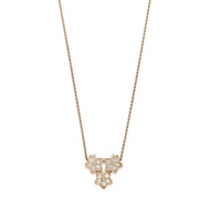 Christian Dior Gold and Diamond Flower Trio Necklace