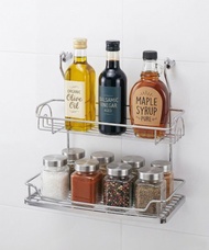 304不鏽鋼製調味料罐架　掛桿可用　廚房收納架